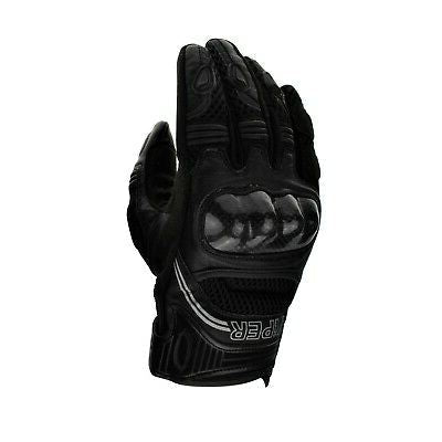 ViPER Short Gloves Motorcycle Rage CE Approved Black