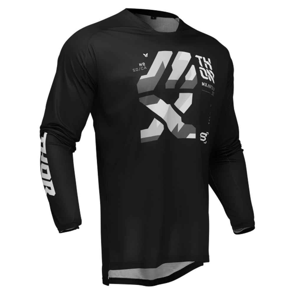 Thor Launchmode Motocross Jersey - Brave Black Grey