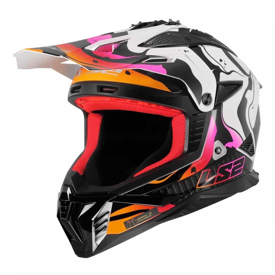 LS2 MX708 FAST II Motocross Helmet - Wash White