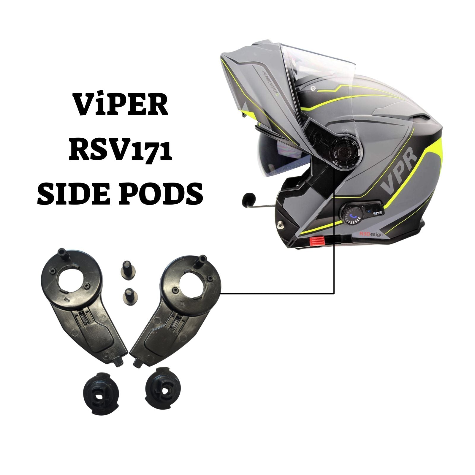 Viper RSV171 Side Pods Pair  Replacement Parts for Helmet