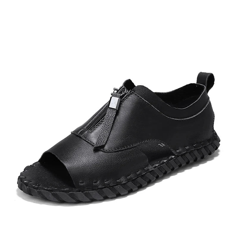 Sandals Men Slippers Weaving Design Beach Sandals Breathable Casual Flat Sandals