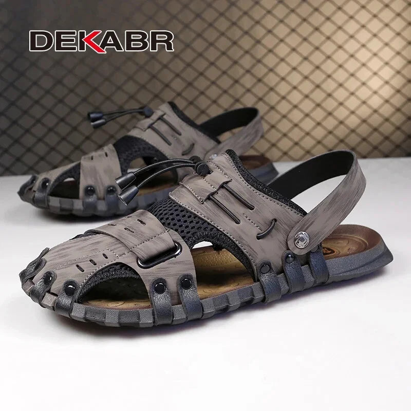Summer Men's Sandals Breathable Soft Beach Slippers Waterproof Hiking Shoes