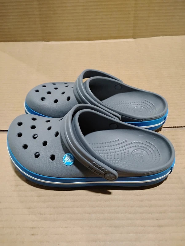 UsedLikeNew_Crocs Unisex-Adult Crocband Clog, Charcoal/Ocean, 5 Men/7