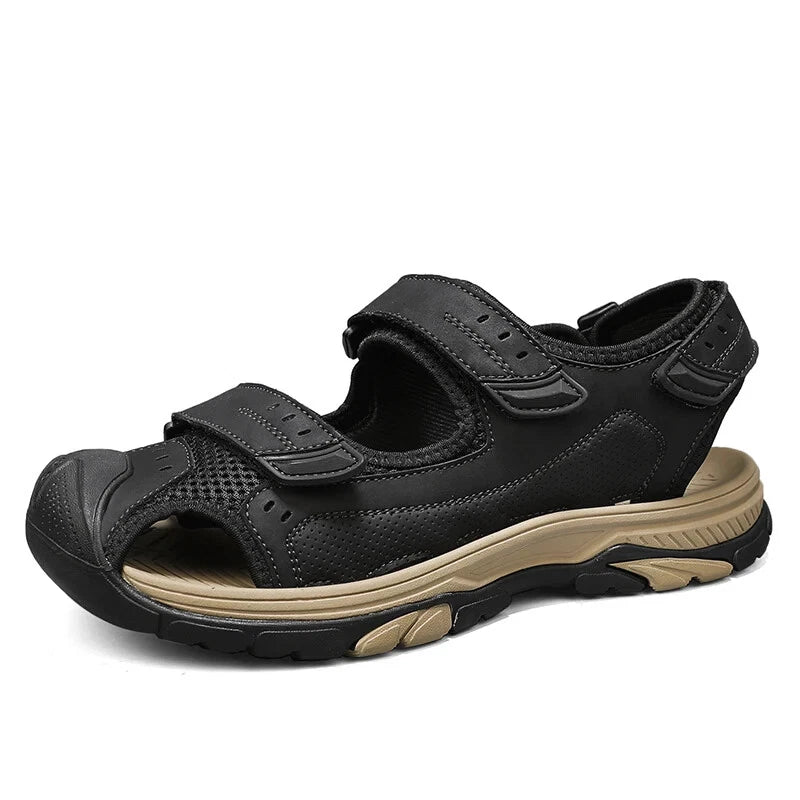 Summer Men Hollow Sandals Breathable Beach Slippers Comfort Hiking Sneakers