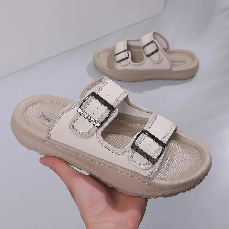 Summer Male Sandals Breathable Beach Shoes Lightweight Casual Non-slip Slippers