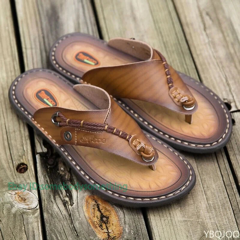 Summer Men's Flip-flops Outdoor Comfortable Slippers Casual Beach Flats Slides