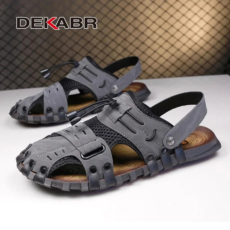 Summer Men's Sandals Breathable Soft Beach Slippers Waterproof Hiking Shoes