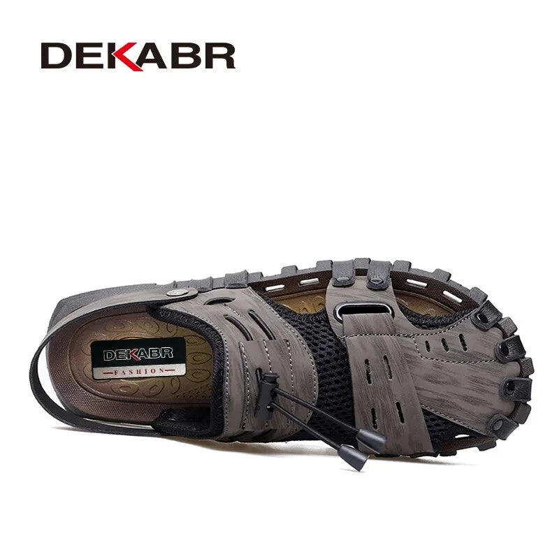 Summer Men's Sandals Breathable Soft Beach Slippers Waterproof Hiking Shoes