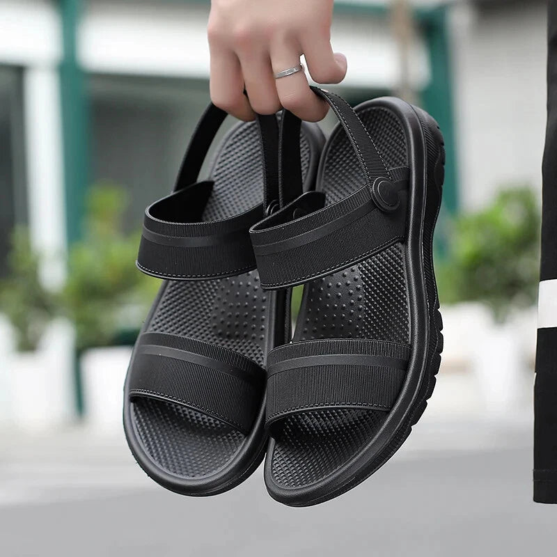 Summer Men Casual Shoes Sandals Slippers Slip On Flats Slides Beach Footwear