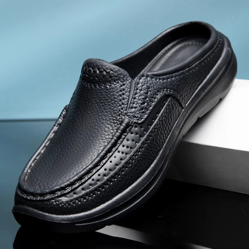 Summer Men Casual Slippers Handmade Soft Beach Sandals Waterproof Flat Sneakers