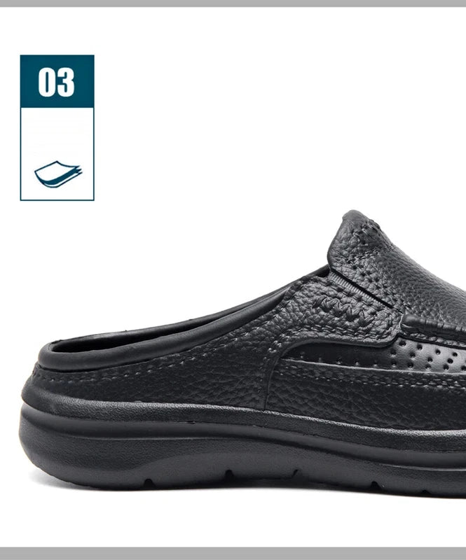 Summer Men Casual Slippers Handmade Soft Beach Sandals Waterproof Flat Sneakers
