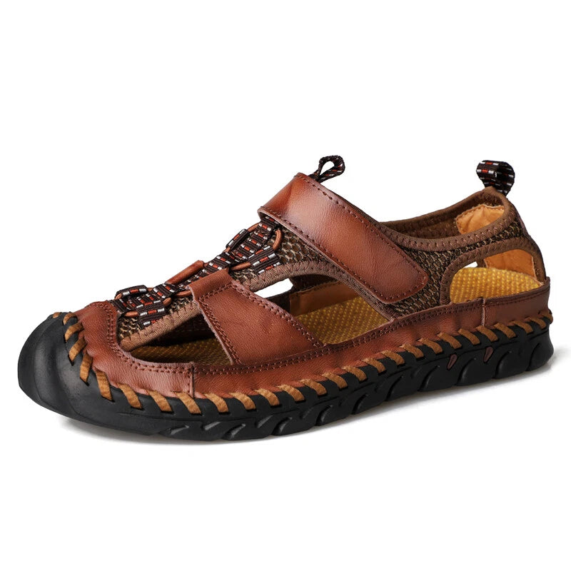 Summer Mens Sandals Outdoor Walking Hiking Sandals Casual Beach Roman Slippers