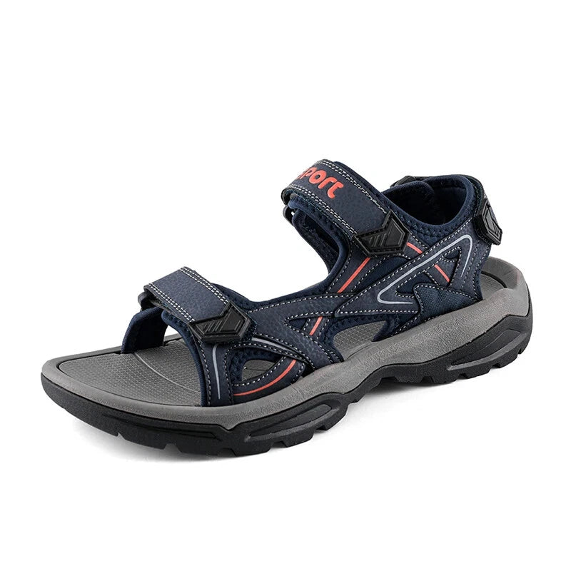 Summer Men Sandals Handmade Soft Beach Slippers Non-Slip Flat Wading Sneakers