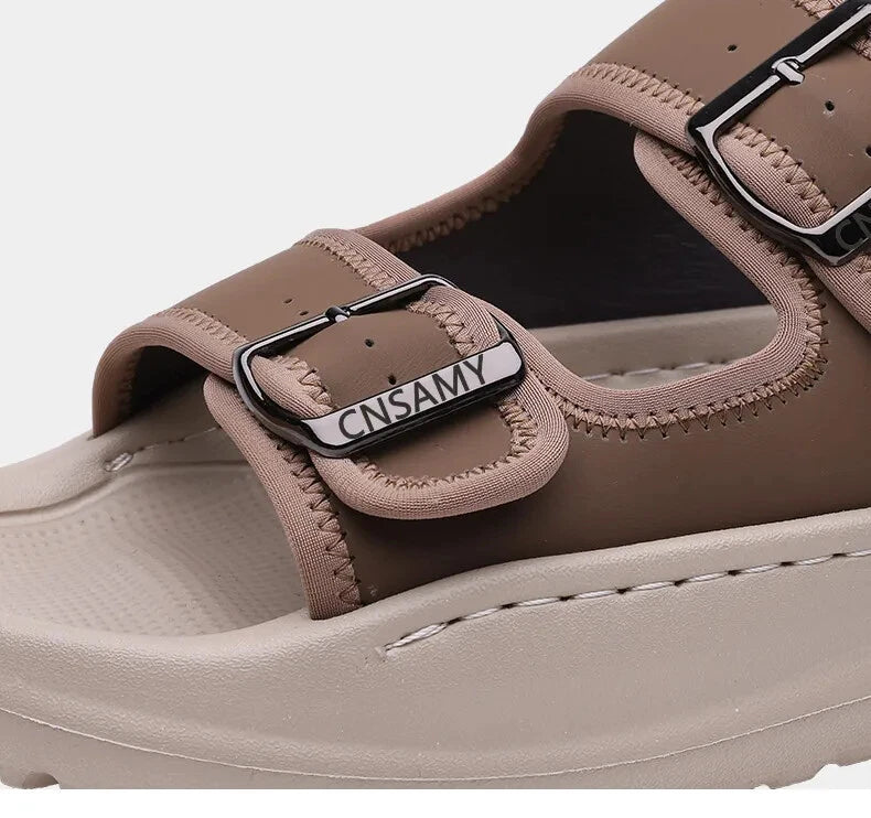 Summer Male Sandals Breathable Beach Shoes Lightweight Casual Non-slip Slippers
