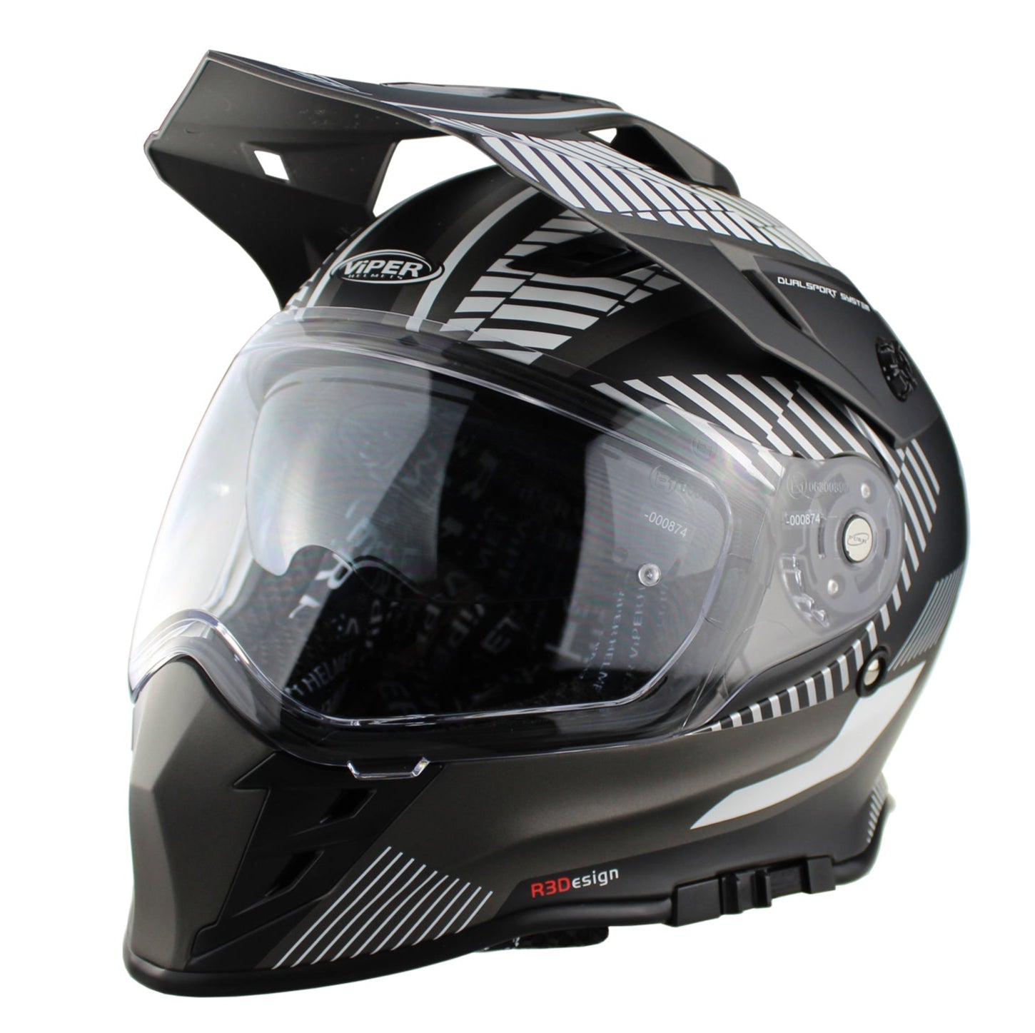 ViPER RXV288 Dual Sport Motorbike Helmet Force Black