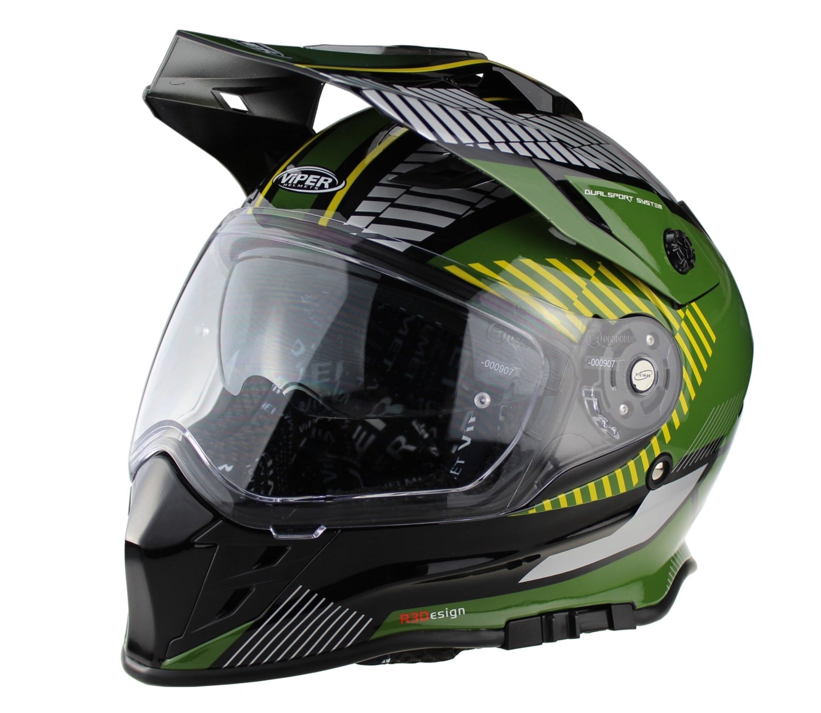 ViPER RXV288 Dual Sport Motorbike Helmet Force Green