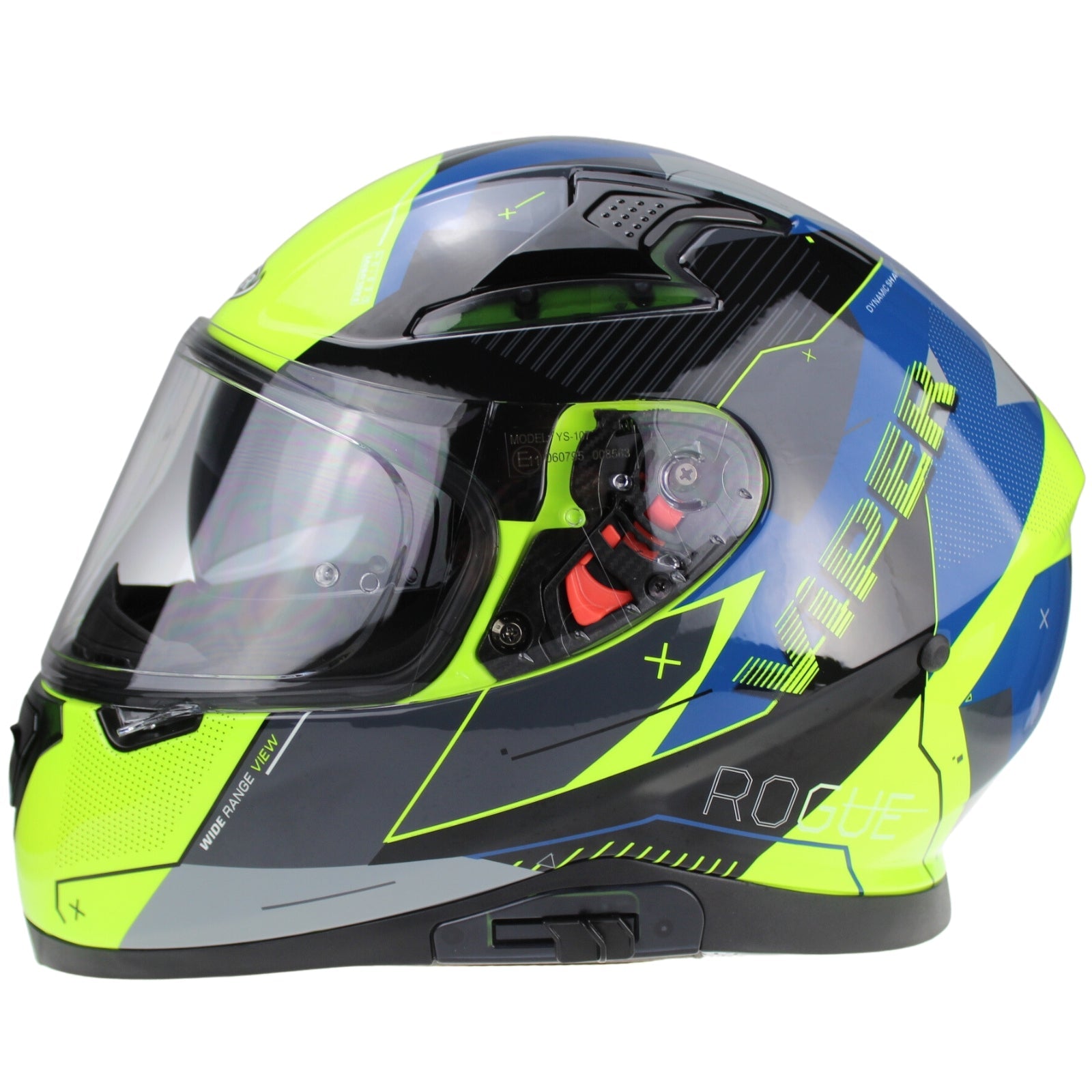 ViPER RSV95 Full Face Helmet Rogue Shiny Blue Fluo