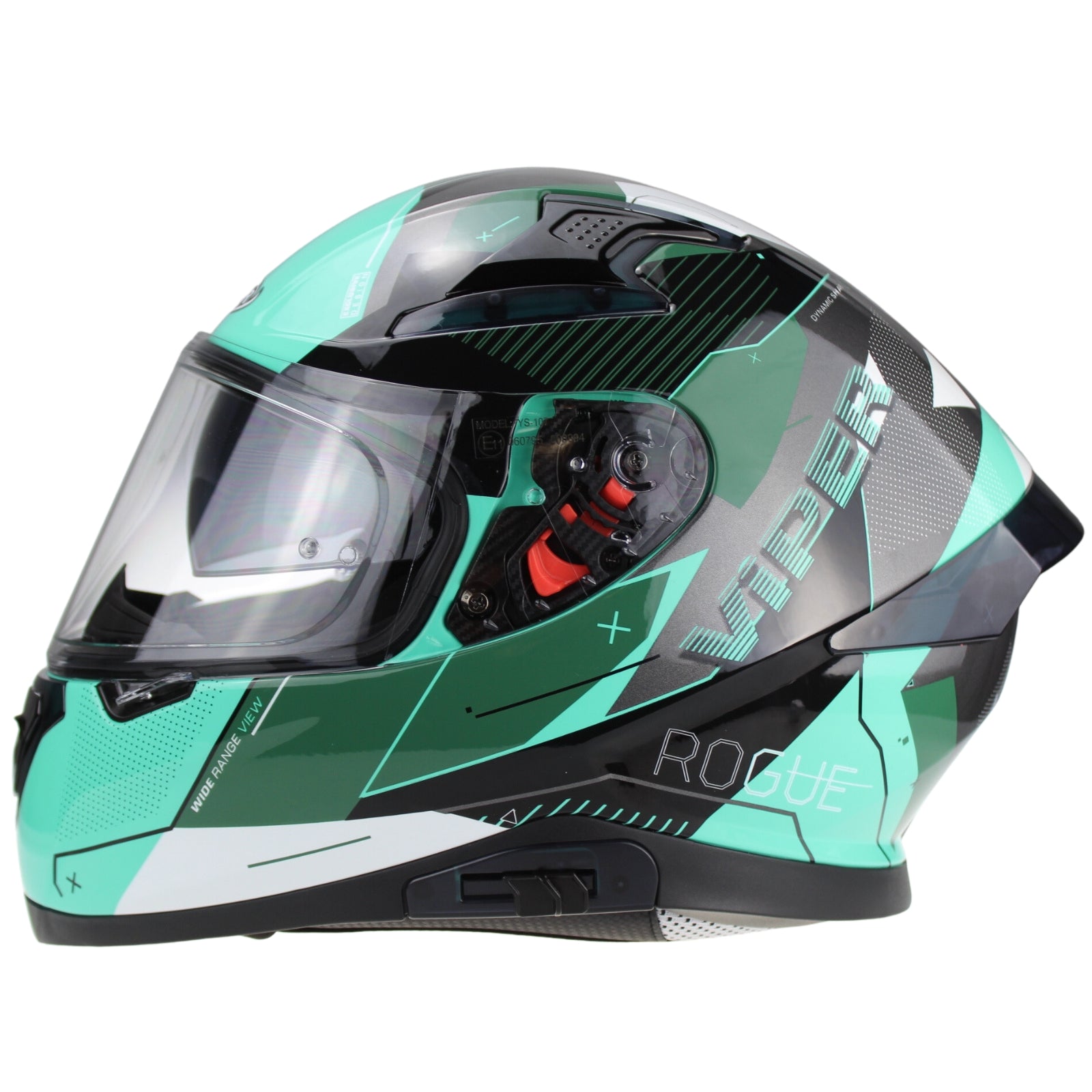 ViPER Rsv95 Full Face Helmet Rogue Shiny Teal