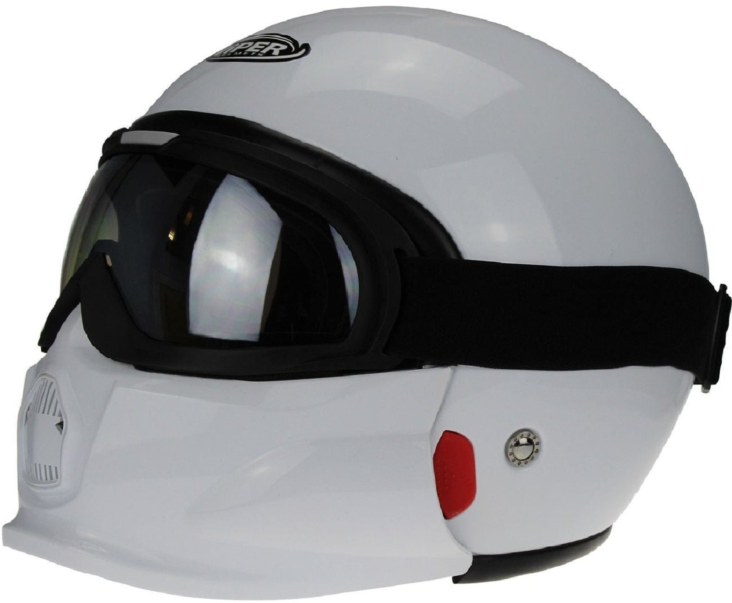 ViPER RS07 Trooper Jet Helmet & Google White