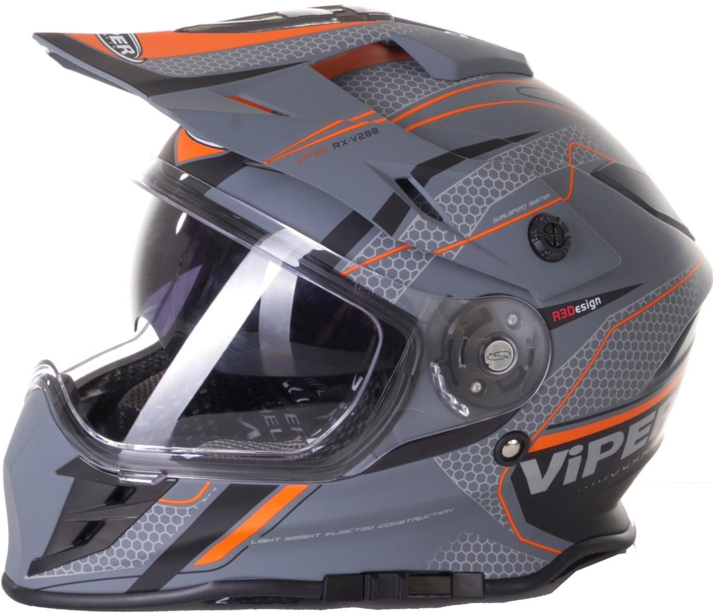 ViPER RXV288 Dual Sport Motorbike Helmet Ventura Grey