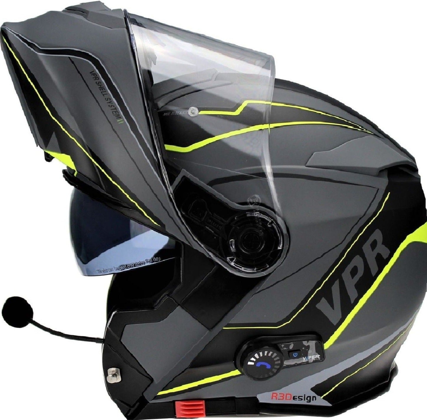 ViPER RSV171 Blinc 3.0 Flip Up Helmet Zone Matt Grey Yellow