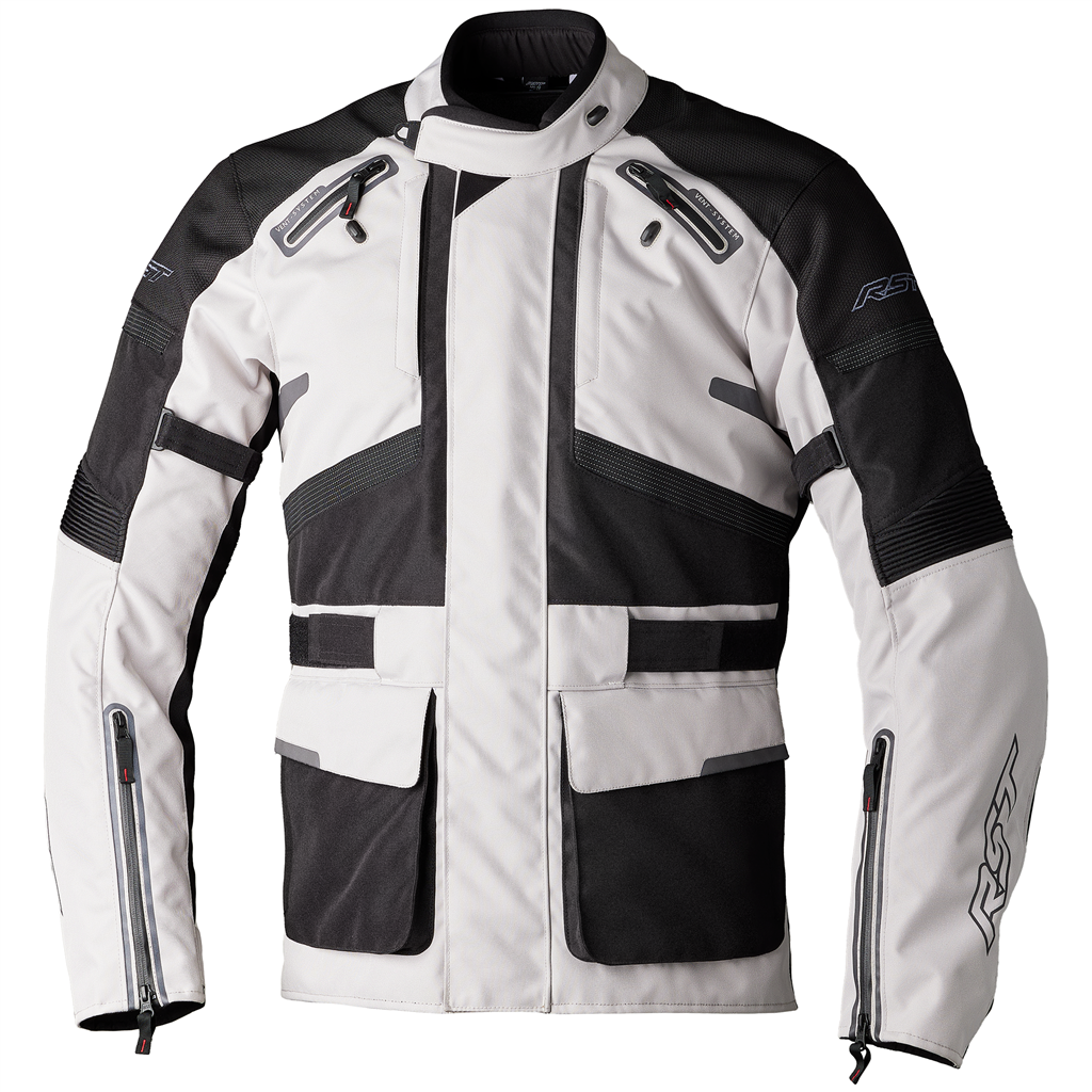 RST ENDURANCE CE Mens Textile Jacket - Silver / Black