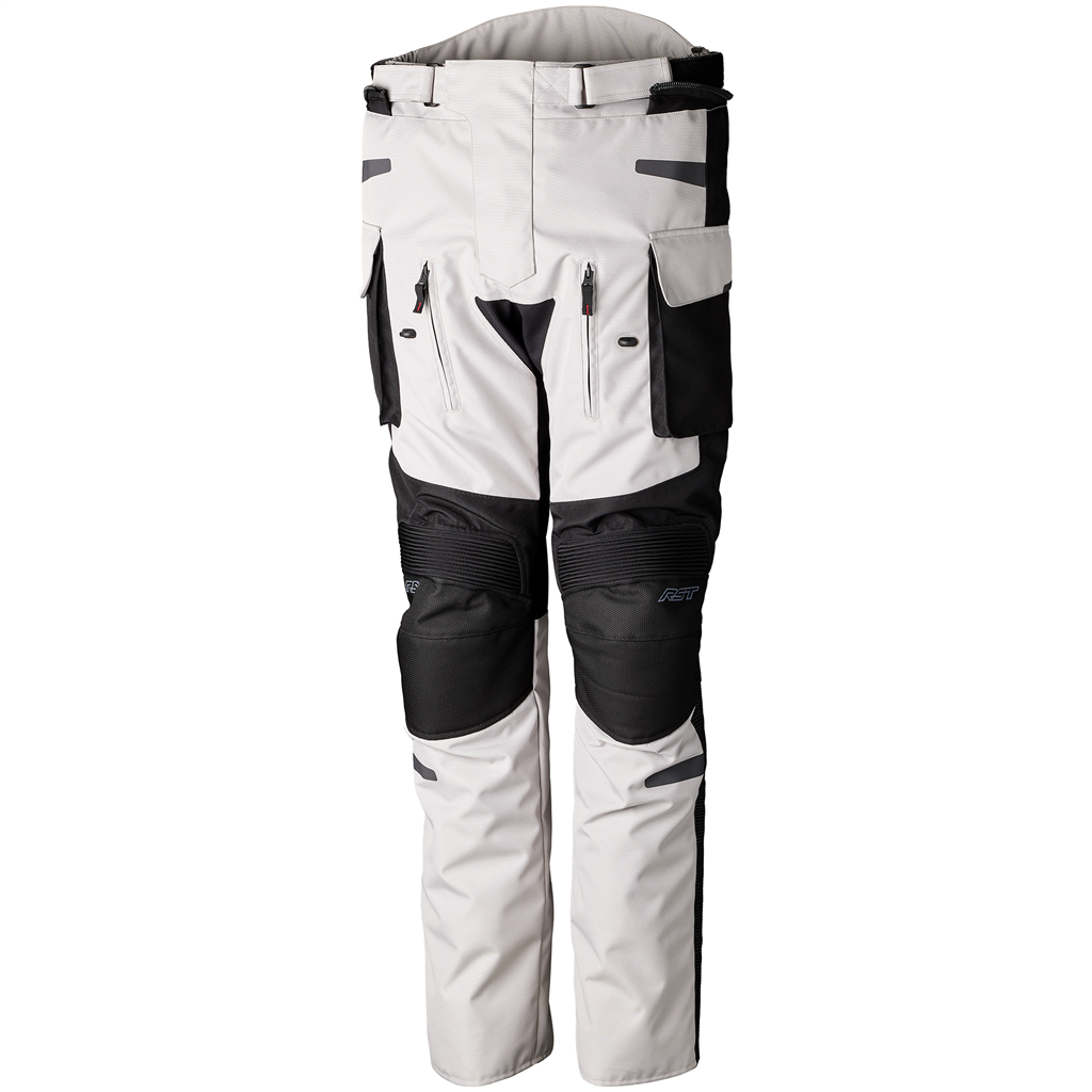 RST ENDURANCE CE Mens Textile Trouser Pant  - Silver Black