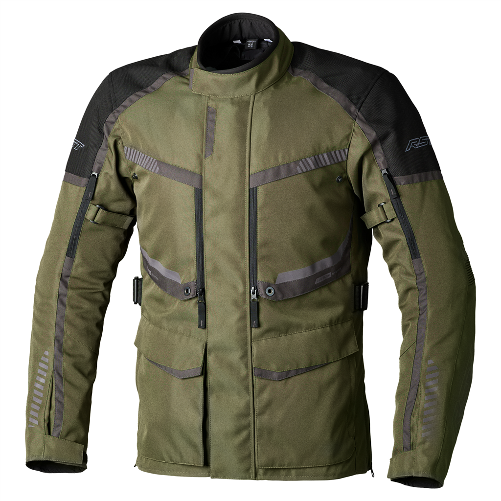 RST MAVERICK EVO CE Mens Textile Jacket - Khaki Grey