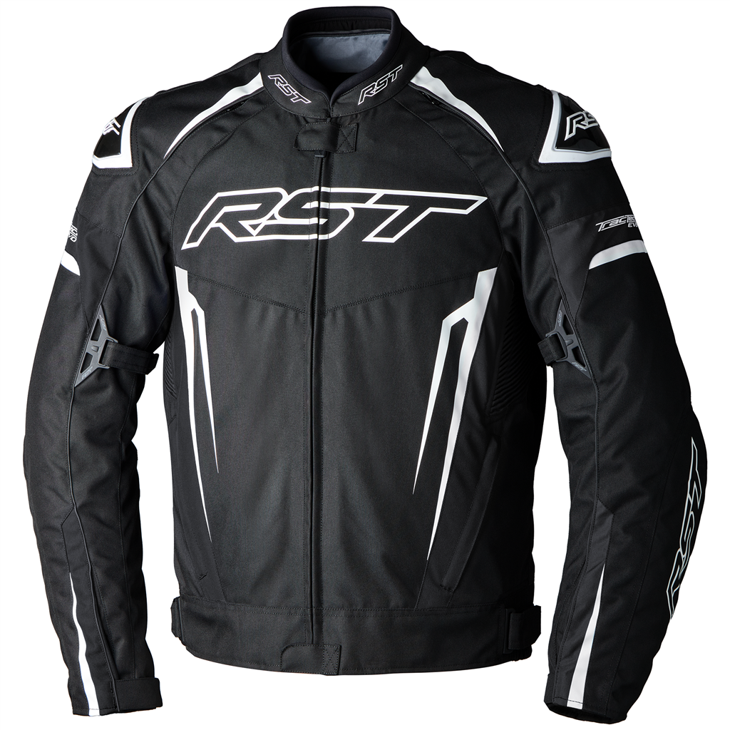 RST Tractech Evo 5 CE Mens Textile Jacket - Black White