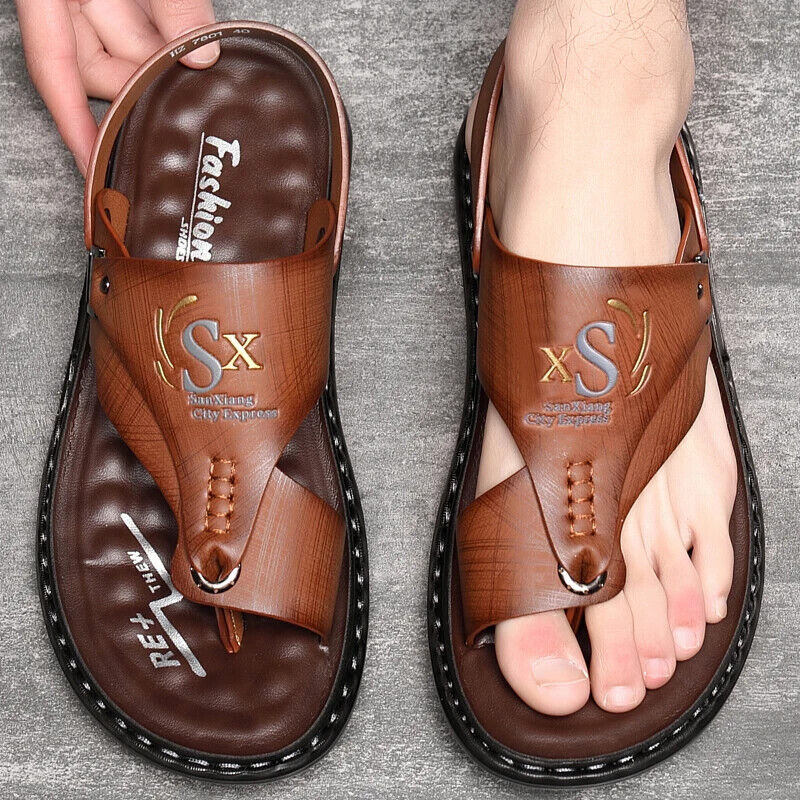 Men Slippers Casual Shoes Summer Sandals Flip Flop Flats Outdoor Beach Footwear