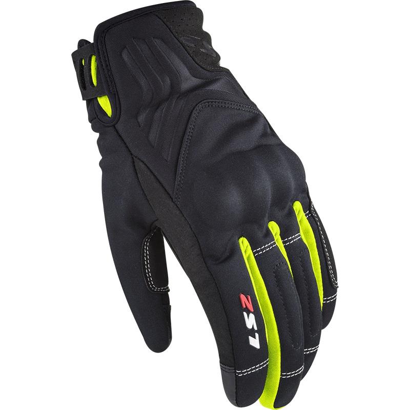 LS2 JET II Mens Winter Gloves - Black Hi-Viz