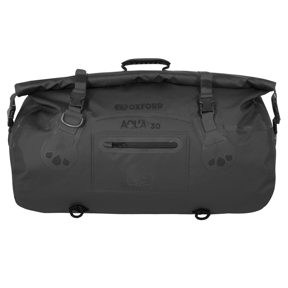 Oxford Aqua T-30 Motorcycle Roll Bag - Black