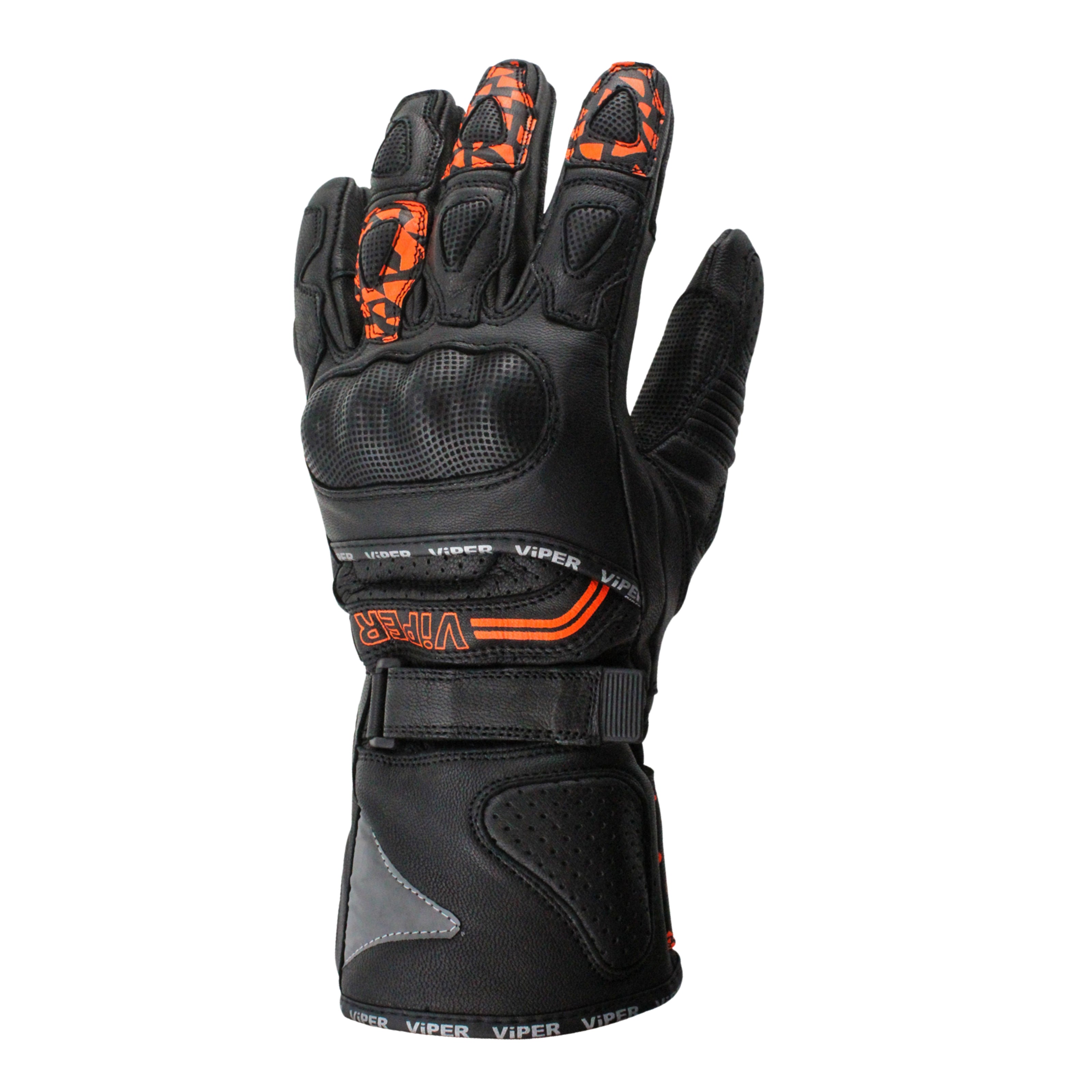 ViPER Fury Pro CE Leather Glove  Black Orange