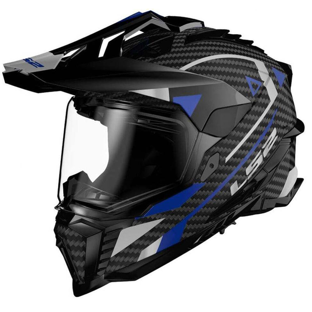 LS2 MX701 EXPLORER Carbon Adventure Helmet - Blue