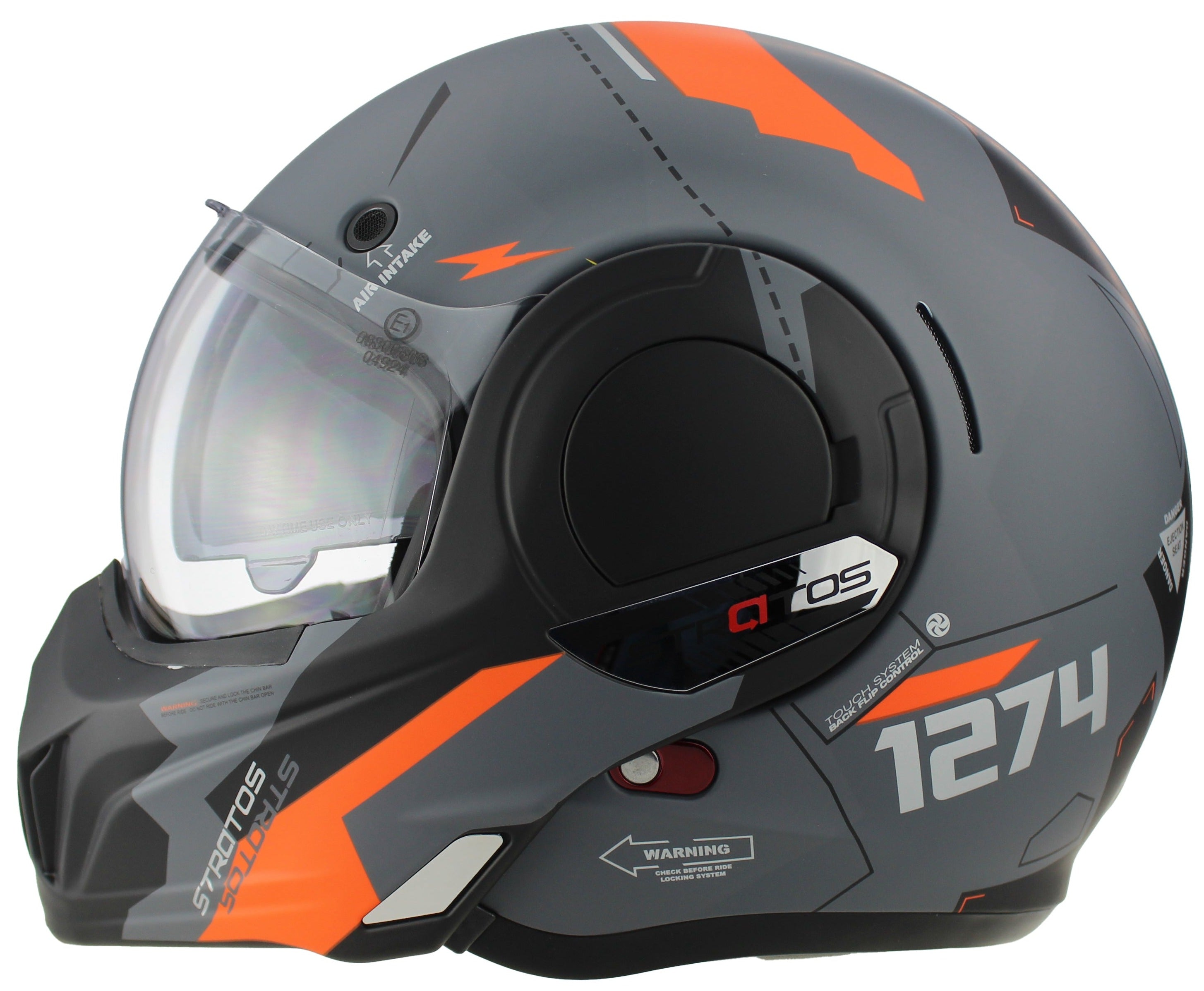 VPR.303 F242 Helmet Verto Matt Grey Orange