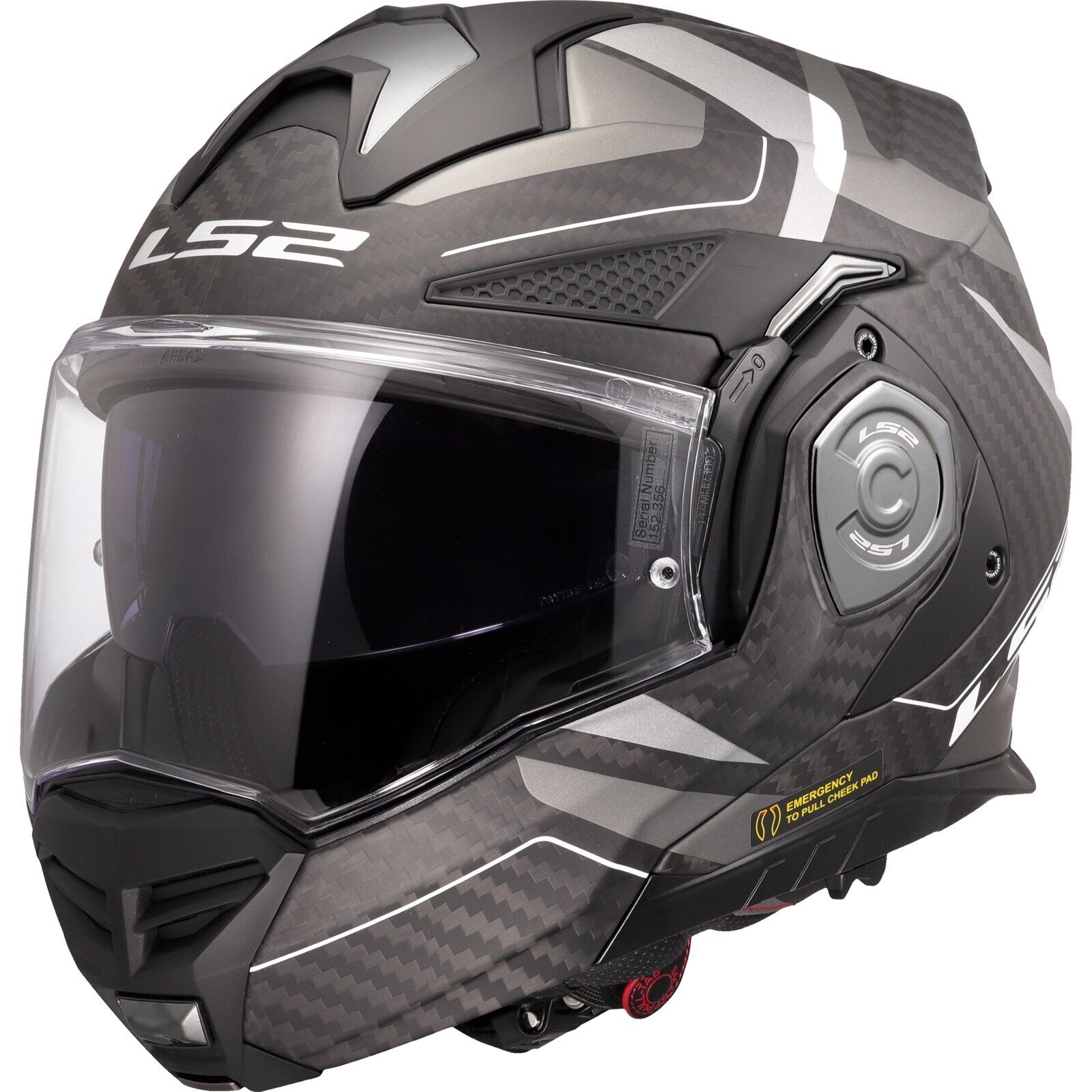 LS2 FF901 ADVANT X CARBON Helmet - Horizon Silver Grey