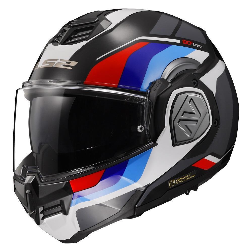 LS2 FF906 ADVANT Flip-up Helmet - SPORT Black Blue Red