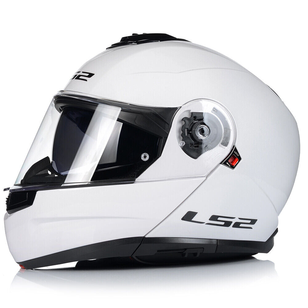 LS2 FF908 STROBE-II Flip Front Helmet - White