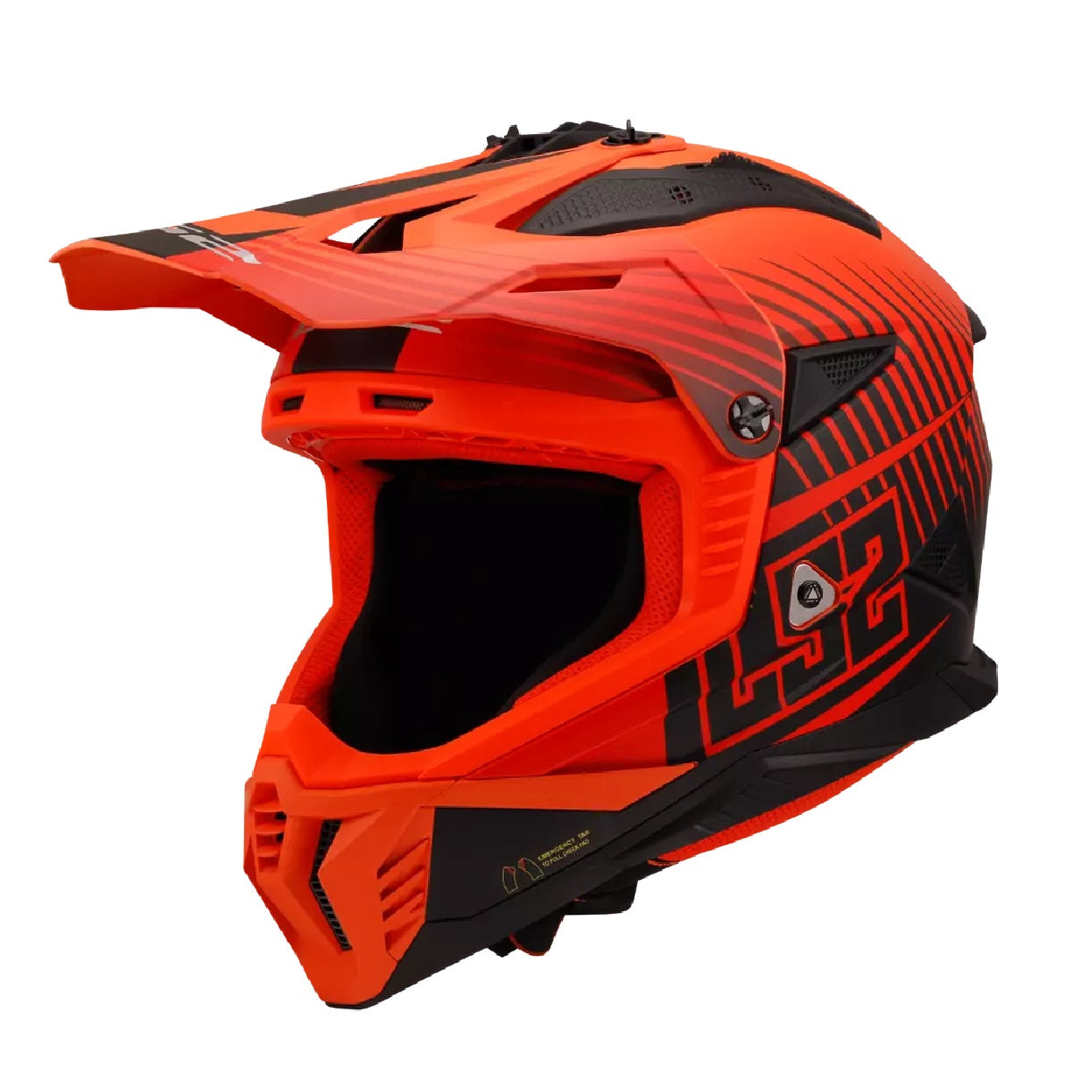 LS2 MX708 FAST II DUCK Off-Road Helmet - Orange Red