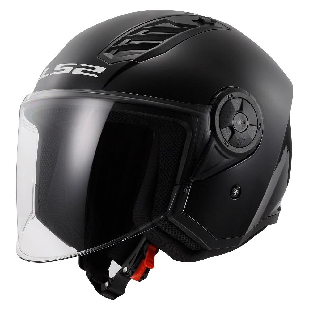 LS2 OF616 Airflow-II Open Face Helmet - Matt Black