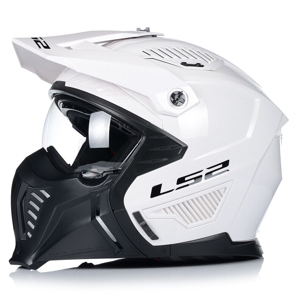 LS2 OF606 DRIFTER Convertible Helmet - White