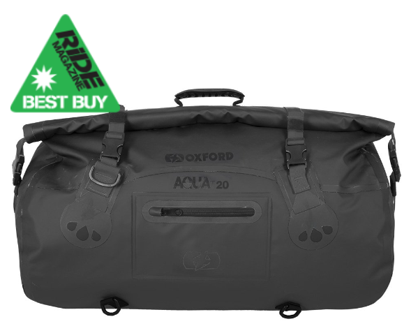 Oxford Aqua T-20 Motorcycle Roll Bag - Black