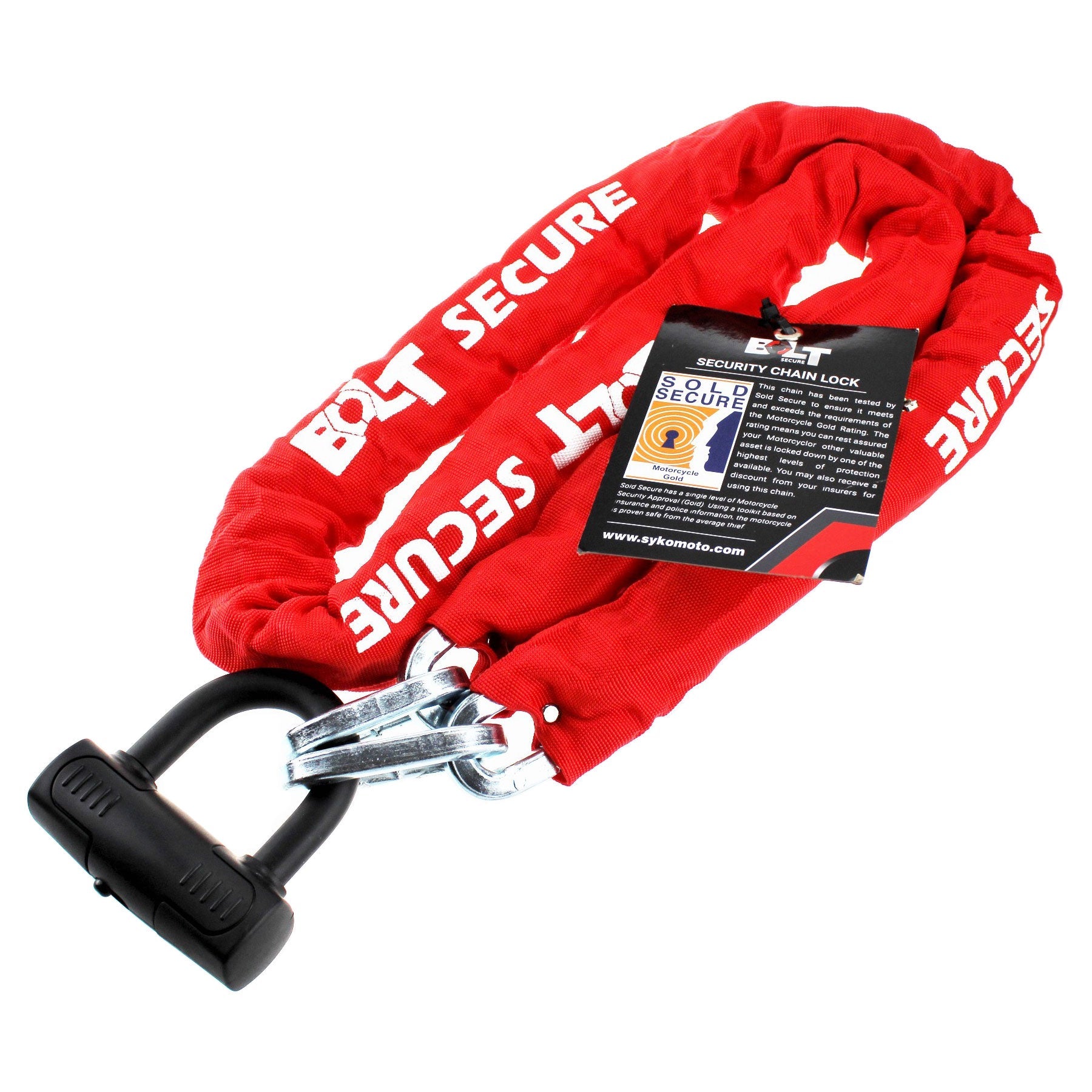BOLT Sold Secure Gold Chain & Lock - 1.0M
