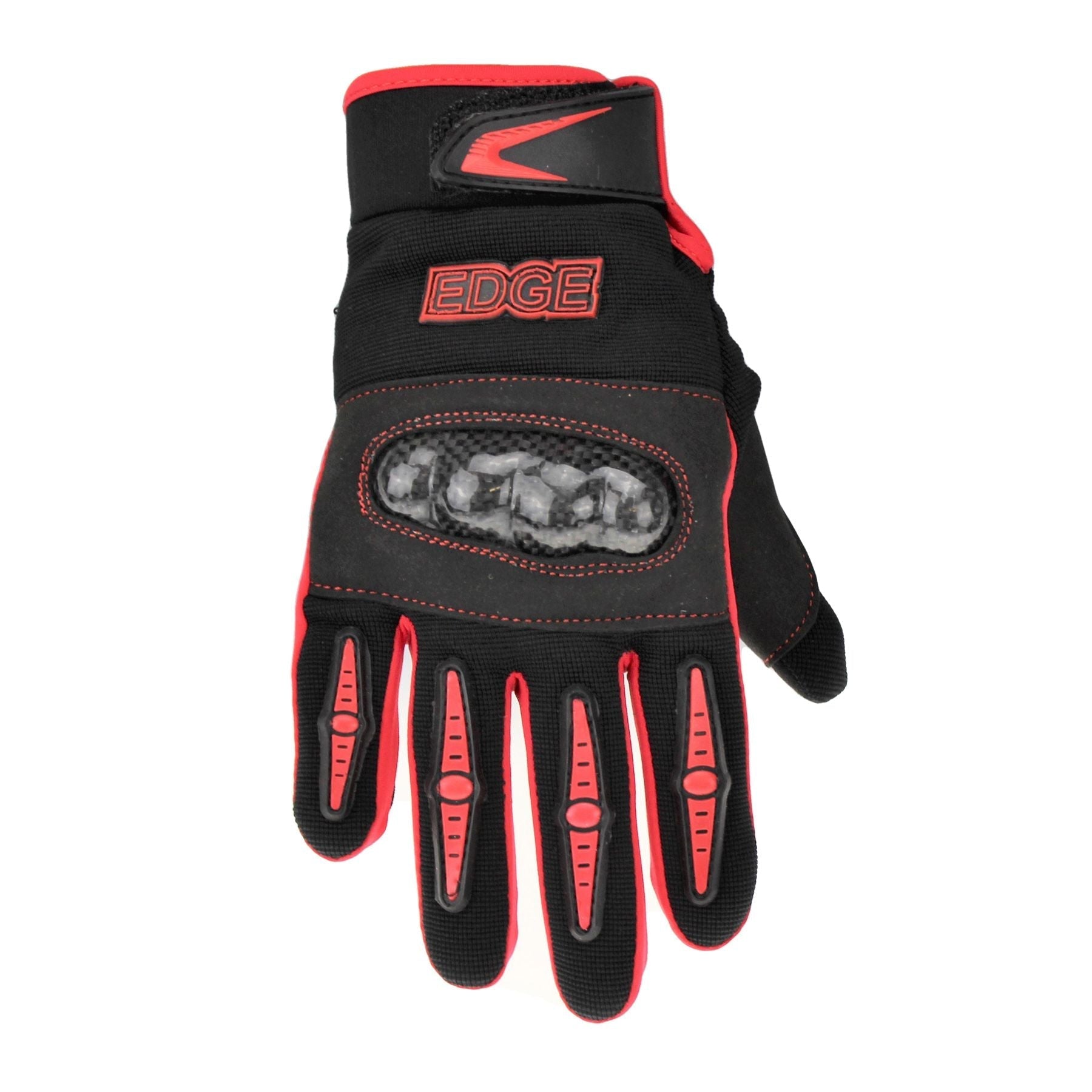 XTRM Kids Storm EDGE Gloves Black Red