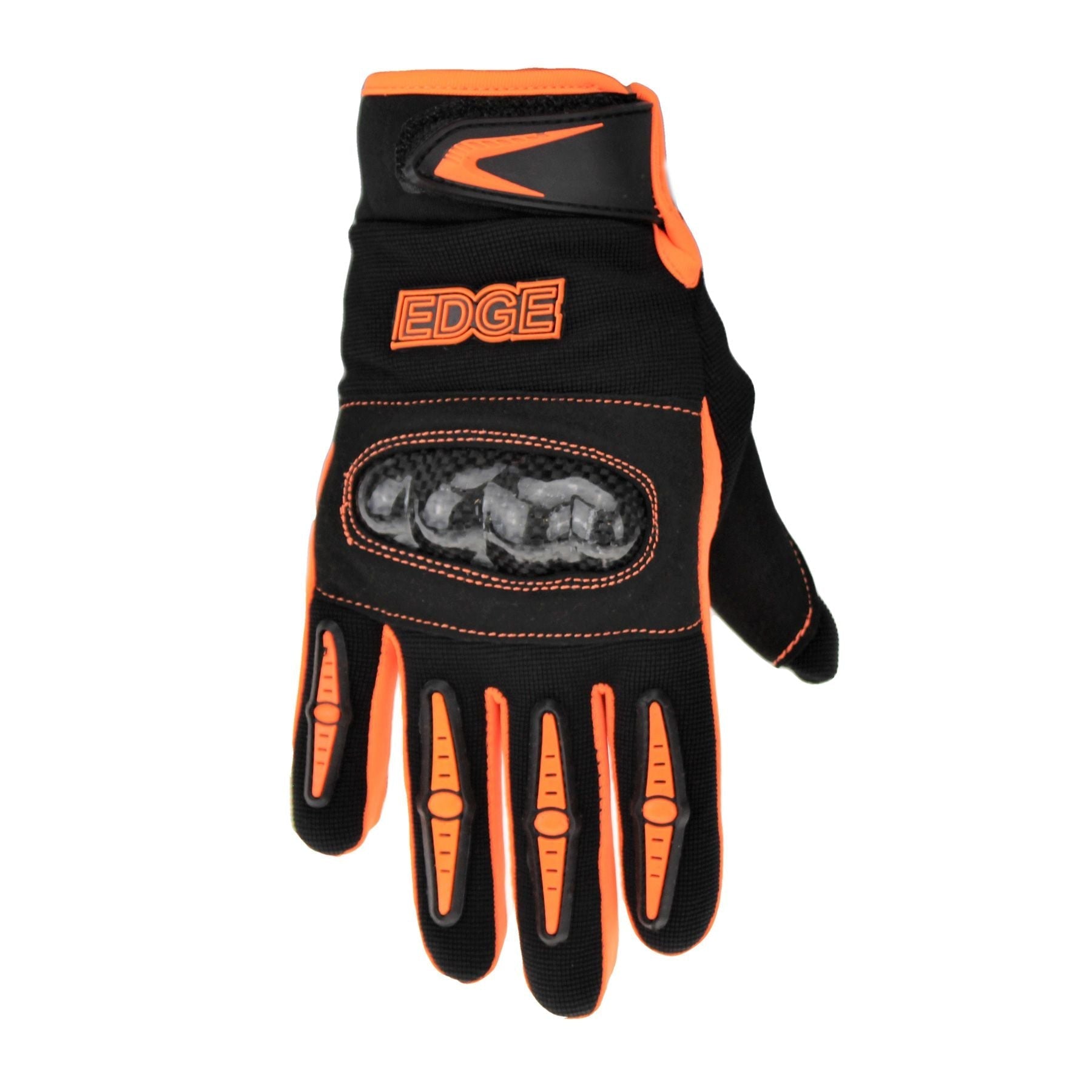 XTRM Kids Storm EDGE Gloves Black Orange
