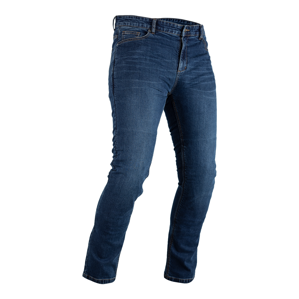 RST Tapered-Fit CE Mens Textile Jeans - Mid Blue Denim