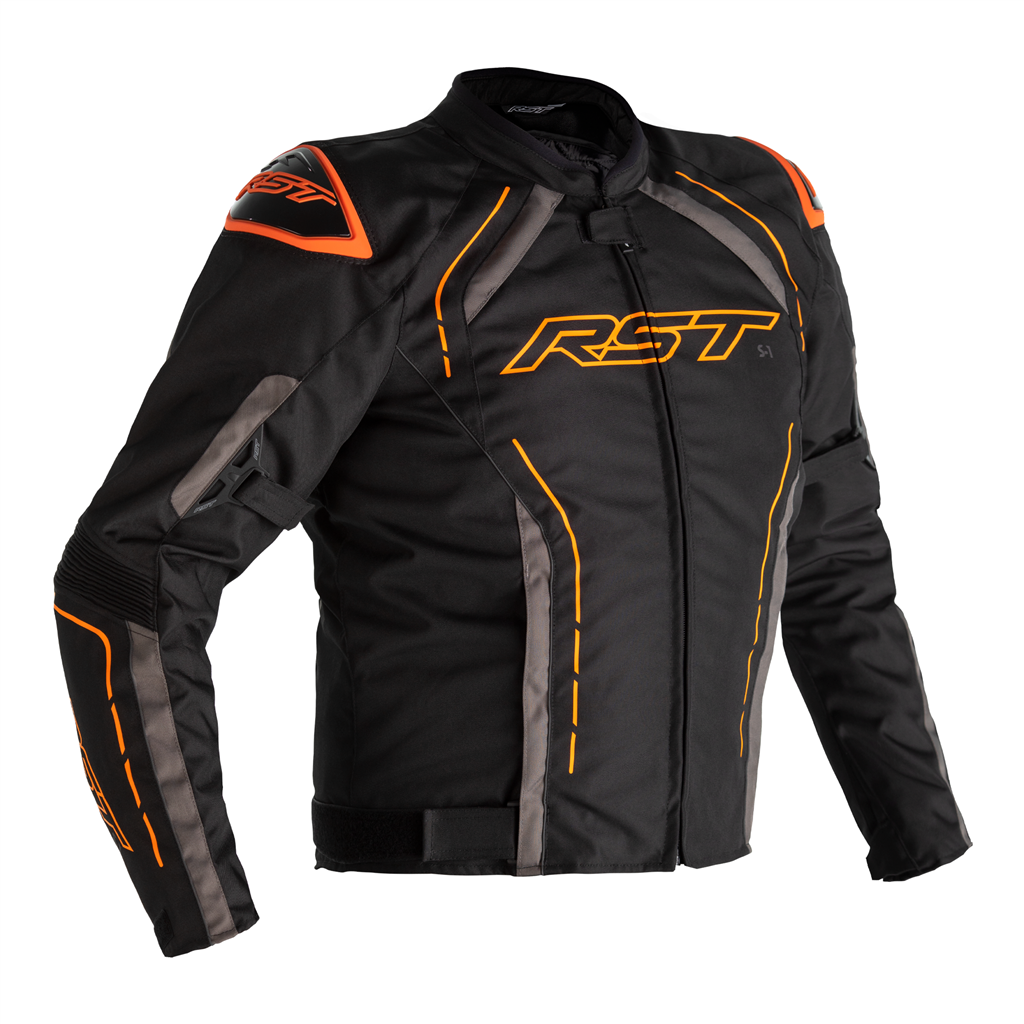 RST S1 CE Mens Textile Jacket - Neon Orange
