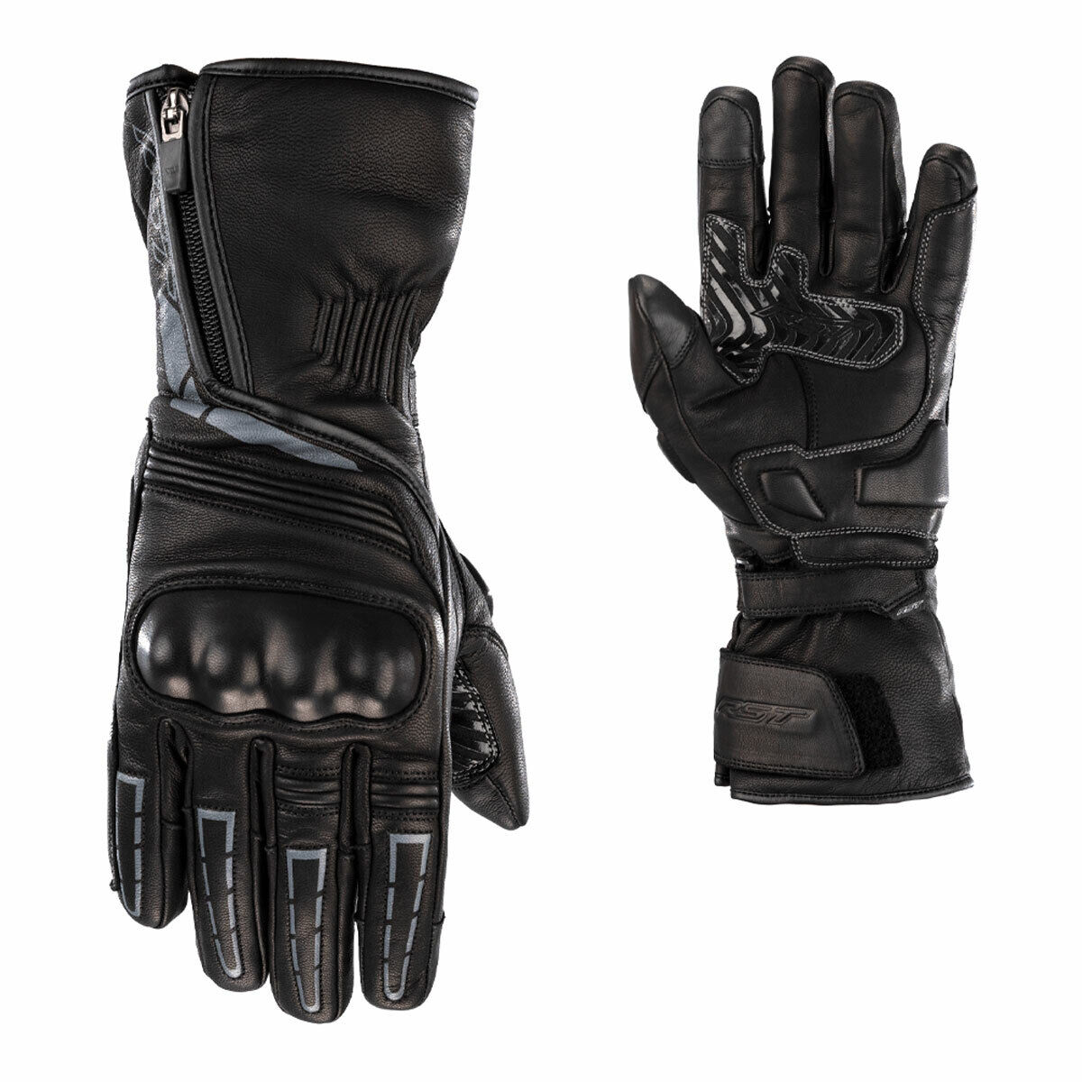 RST Storm 2 Leather CE Mens Waterproof Glove - Black