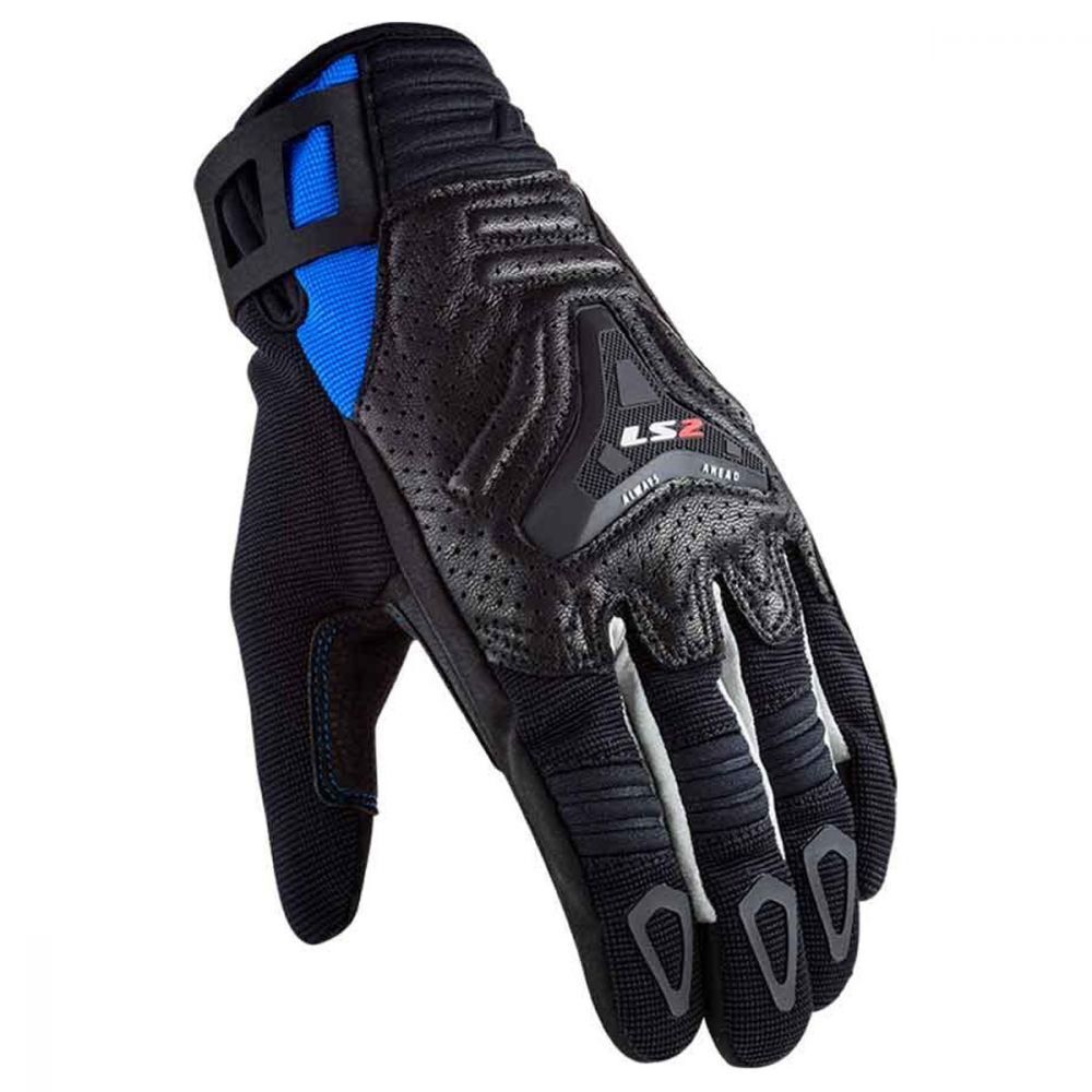 LS2 ALL TERRAIN Mens Gloves - Black Blue
