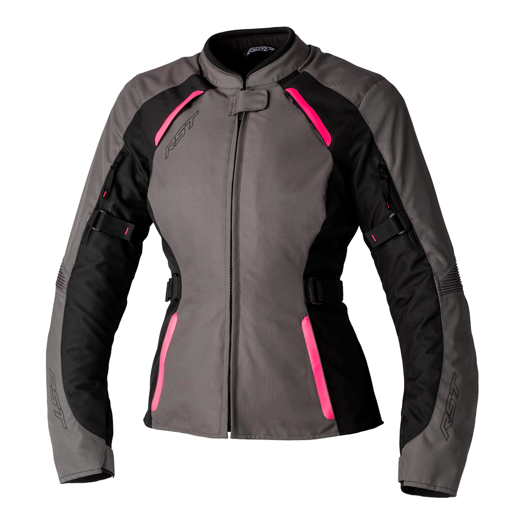 RST AVA CE Ladies Textile Jacket - Neon Pink